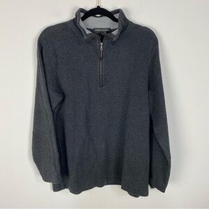 Banana Republic Grey Gray 100% Cotton quarter zip